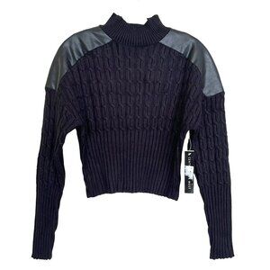 Revolve Central Park West Khloe Cable Panel Sweater Sz Medium NWT